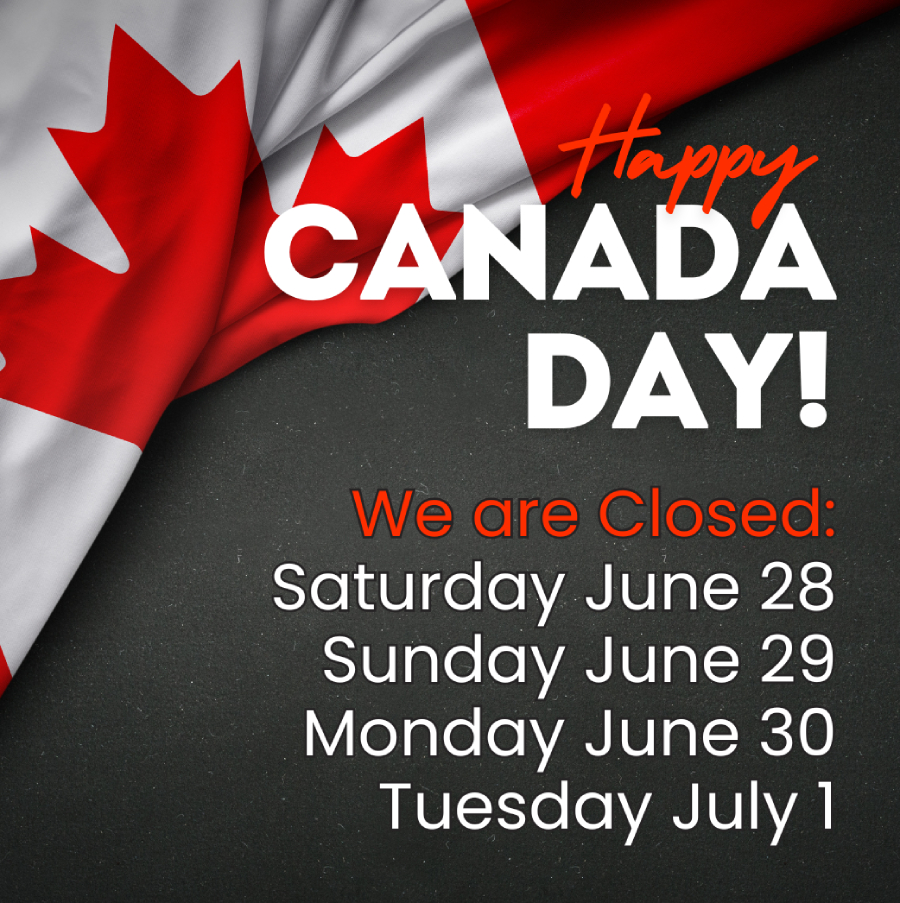 Closed for Canada day